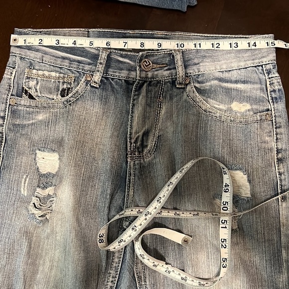 Men’s CJ Black Denim Boot Distressed Jeans Size 30x32 (GOOD) - Picture 7 of 9